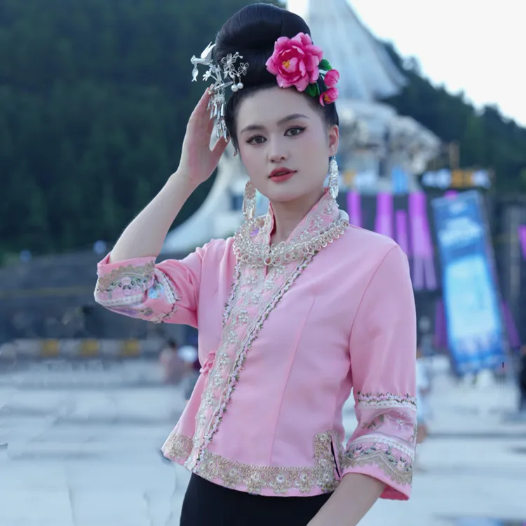 苗族小清新减龄舒适民族风苗装女装新款