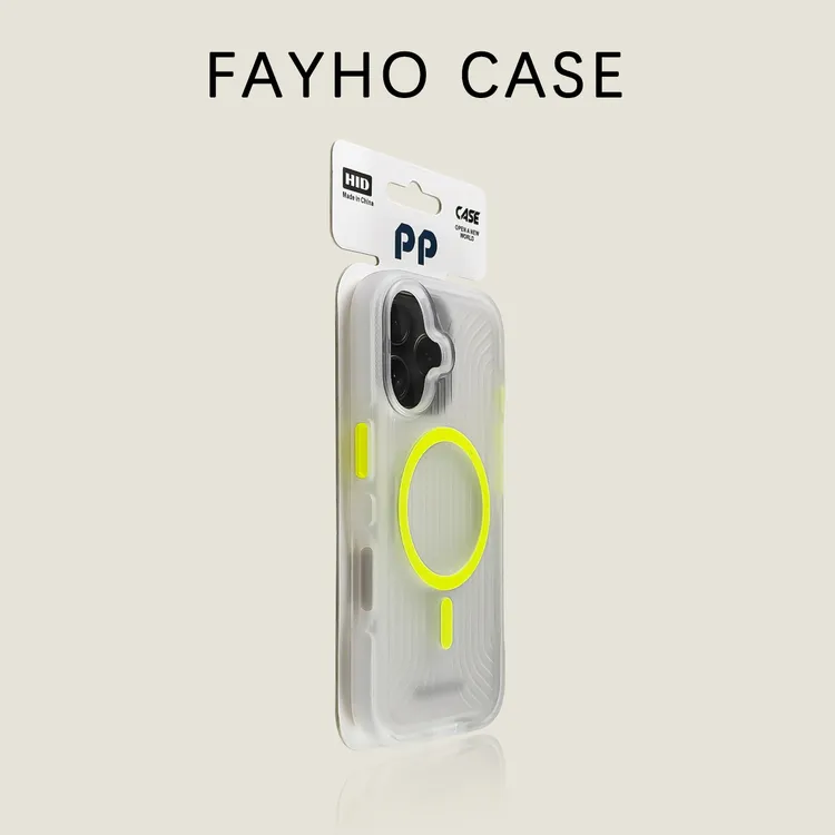 飞虎胜冰雾瓦楞光栅适用苹果17手机壳磨砂大孔iPhone16promax磁吸