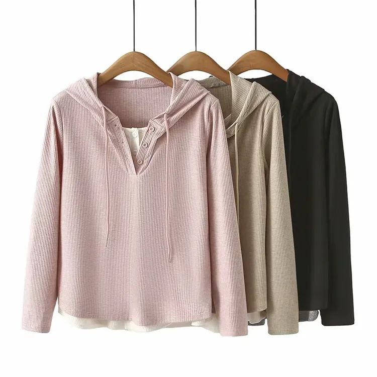 秋季加大加肥连帽卫衣180斤显瘦宽松帽衫假两件上衣