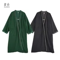 素白T02095加绒加厚保暖可外穿家居加厚外袍