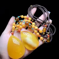 【刘晓庆专属】XQ64506-蜜蜡吊坠-多样性发其一-随型