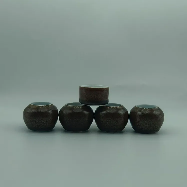 小鸟罐五件套!单色釉磨砂质感!非常漂亮!红子贝子黄鸟金青用!