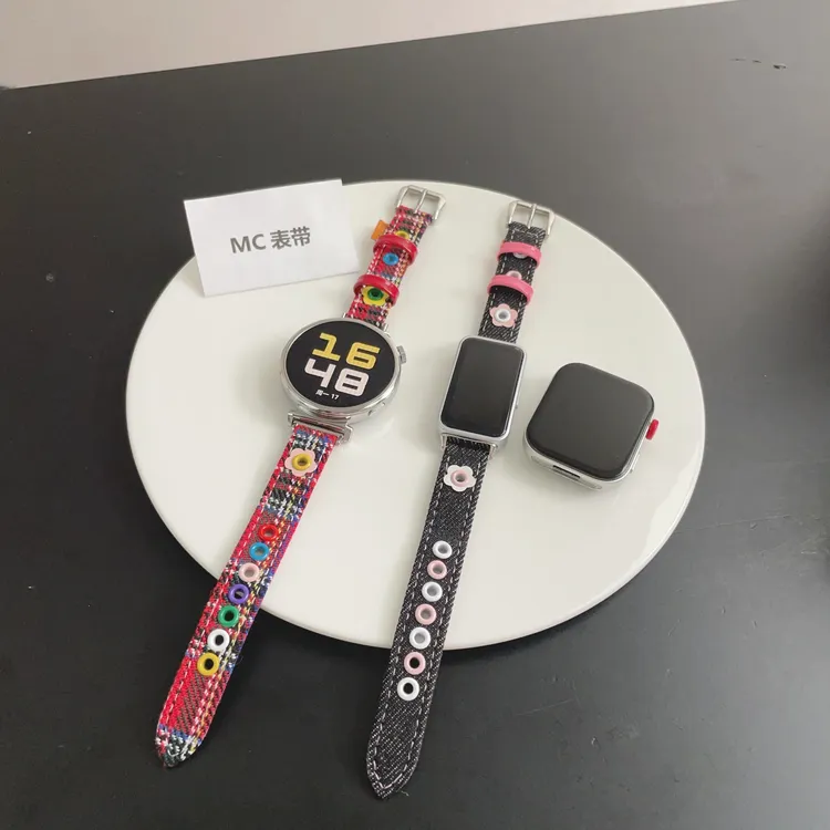 MC多巴胺牛仔表带适用华为gt6gt5gt4华为fit4/4profit3华为手环10