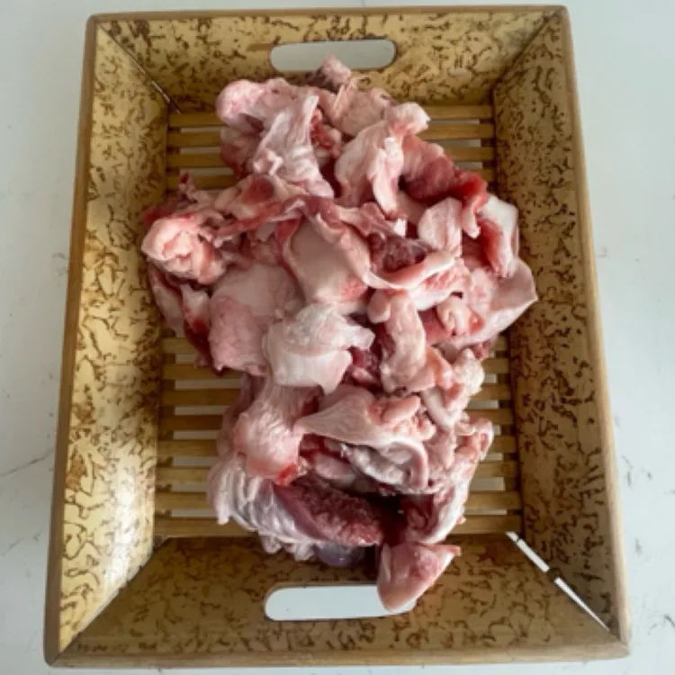 原切小块棒骨筋头（多筋少肉）碎筋肥瘦相间，烧烤、酱卤炖