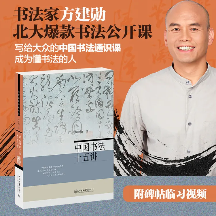 中国书法十五讲 书法家方建勋北大爆款书法课完整版 书法通识课