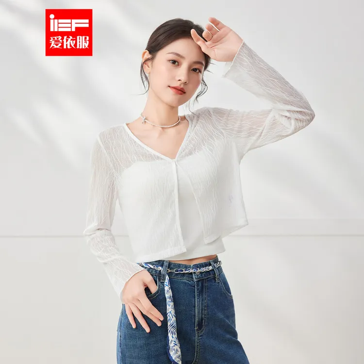 IEF/爱依服2025夏季新款温柔女人味气质百搭气质仙女风短薄款外披