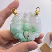 翡翠吊坠(赠链)未镶嵌代编织