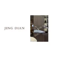 【JING DIAN】天天定制款银色烫钻真皮单鞋