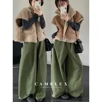 【Camelux线】西班牙进口牧羊卷皮毛一体皮毛马甲 双面穿！QMA3008