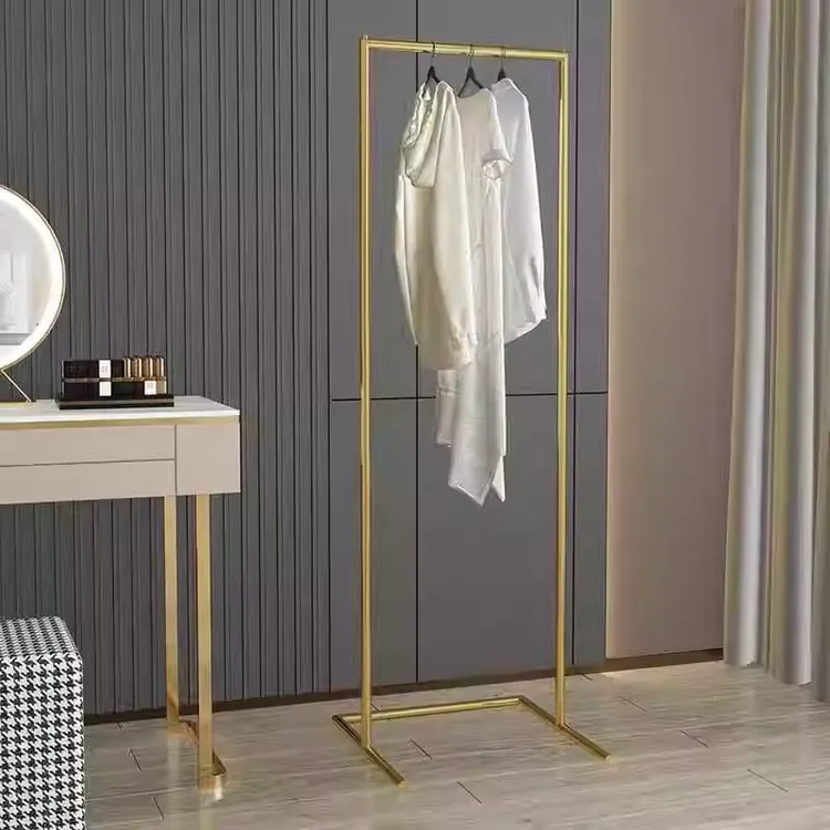 家用落地挂衣架卧室入户衣架子不占地室内房间衣服衣帽架小型衣杆