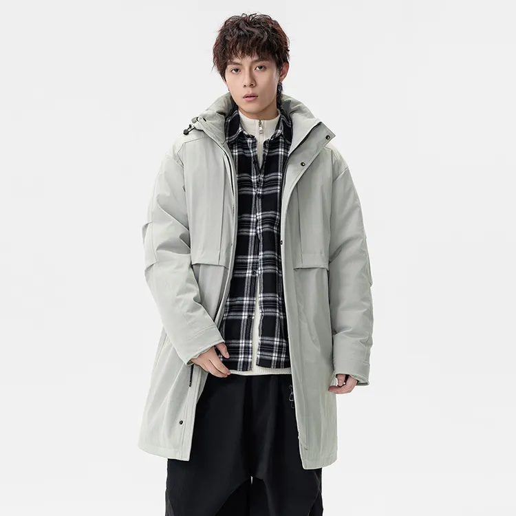 【冬季棉服】蝈蝈原创大码中长款男加肥加大棉袄加厚大码长款外套