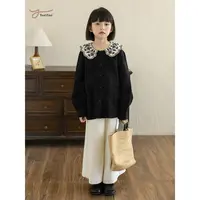 YOEHYAUL/幼悠 秋壹波 CD0894 欧式古典 刺绣娃娃领 暗纹提花衬衫