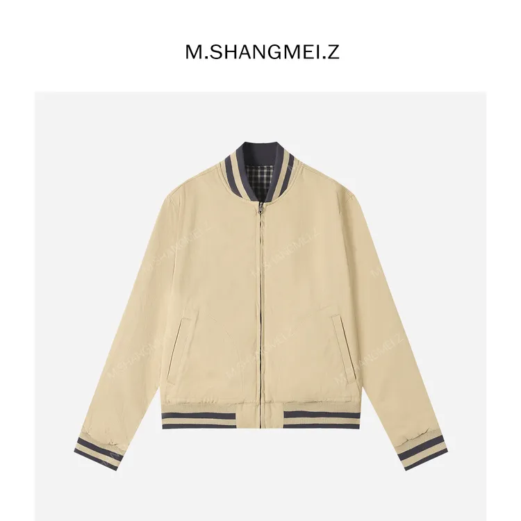 M.SHANGMEI.Z/沐熙【双面老钱】美大哥老钱双面穿字母外套X10A31082