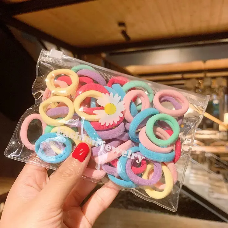 女童宝宝毛巾发圈蝴蝶结发卡女童头绳不伤发发绳女孩发饰碎发头饰