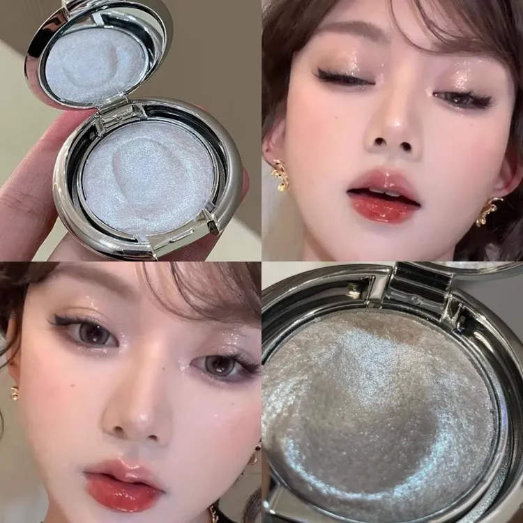 湿漉漉的水光感！神仙高光膏脸部提亮细闪爆闪显色自然立体土豆泥