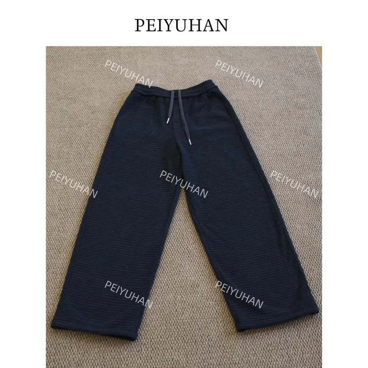 PEIERNA佩佩PC 【条纹加绒阔腿裤】休闲裤 K12214 6116017百搭