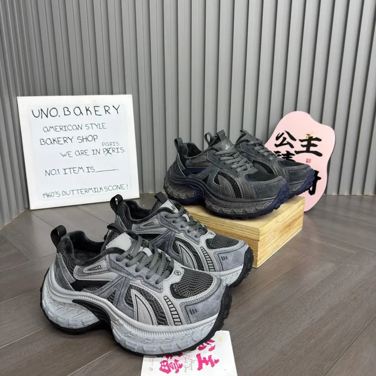 【单里/加绒】厚底轮胎底老爹鞋女2025新款小个子增高休闲运动鞋