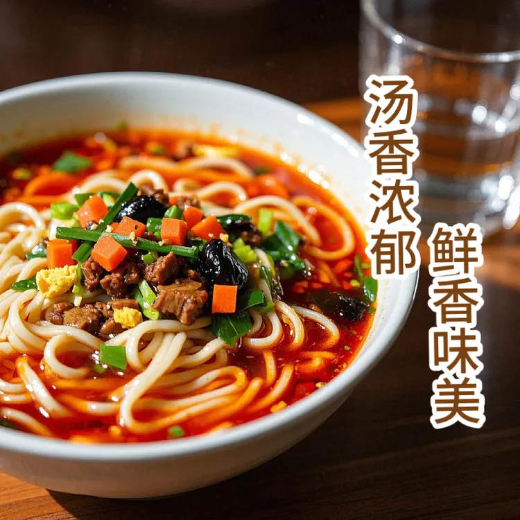 陕西岐山臊子面免煮即食特产酸汤哨子面方便速食酸汤面桶装