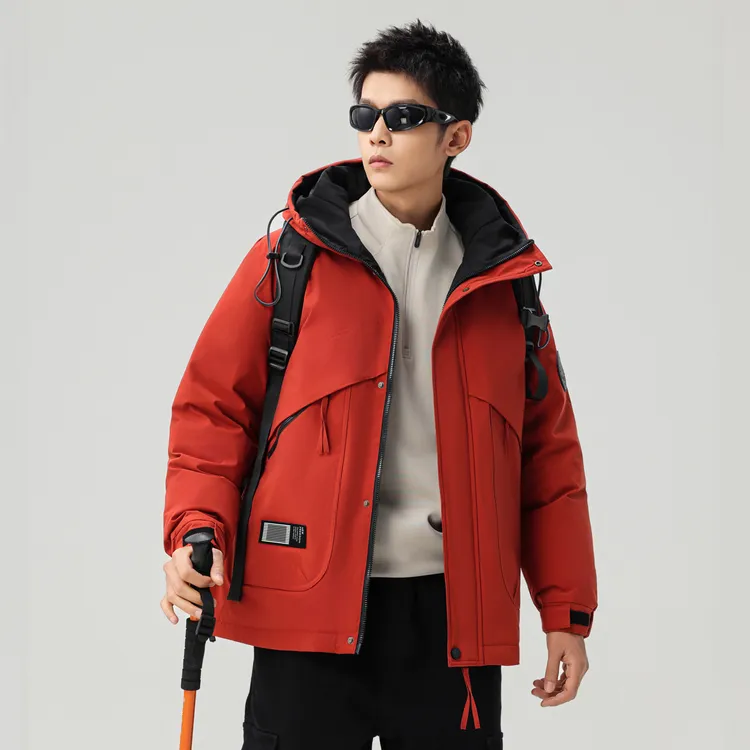 TUCANO/啄木鳥90白鸭绒羽绒服男冬季新款休闲连帽中长款防寒外套