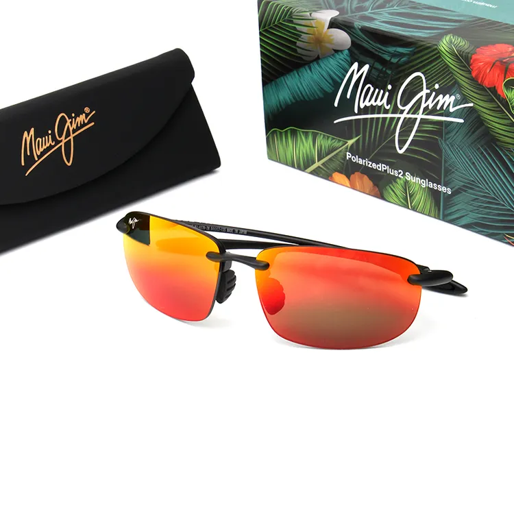 Maui Jim茂宜睛墨镜男士MJ407N户外运动驾驶女款偏光太阳眼镜轻