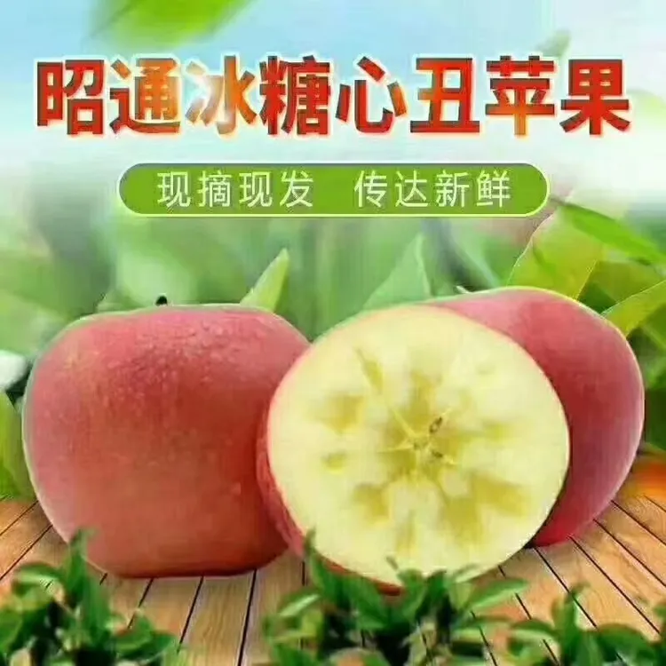 云南昭通红富士糖心丑苹果新鲜多汁脆甜当季水果批发礼盒装彩箱装