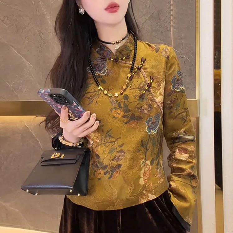 新中式国风女装知性风上衣裤子套装2025秋季新款高级感复古两件套