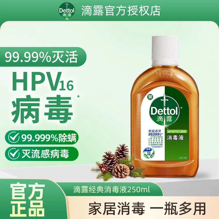 Dettol/滴露消毒液衣物抑菌除螨家居家用宠物官方正品室内消毒水