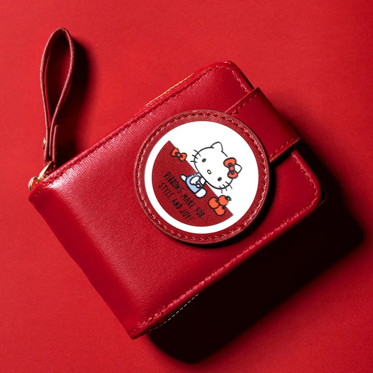 爆款可爱KT凯蒂猫竖款多卡位证件零钱包送对象情人节银行钱包女款
