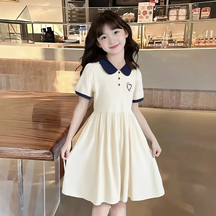 女童连衣裙夏款新款儿童装小女孩洋气公主风裙高端透气裙子