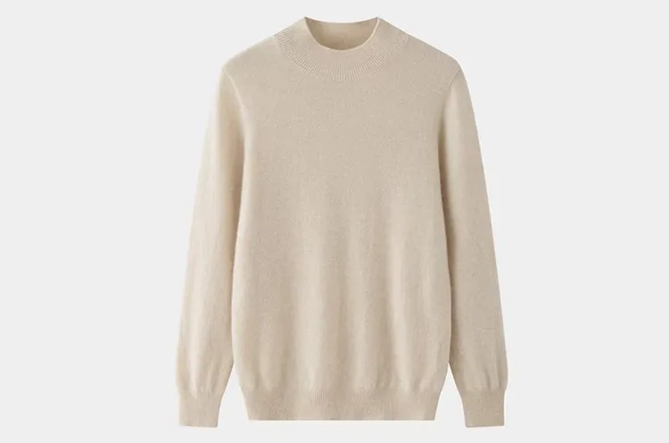 女款半高领纯100%羊毛衫LL-001