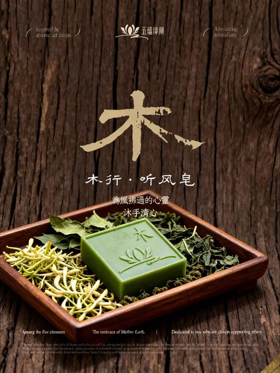 五蕴古法东方植物力量木.听风皂