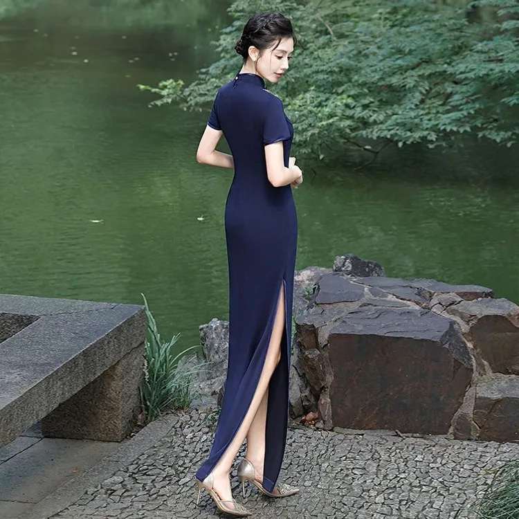 改良旗袍2025新款复古民国风走秀显瘦演出服平时可穿新中式礼服女
