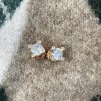 非金属亚克力耳饰 P254一颗闪亮亮高货气质耳饰