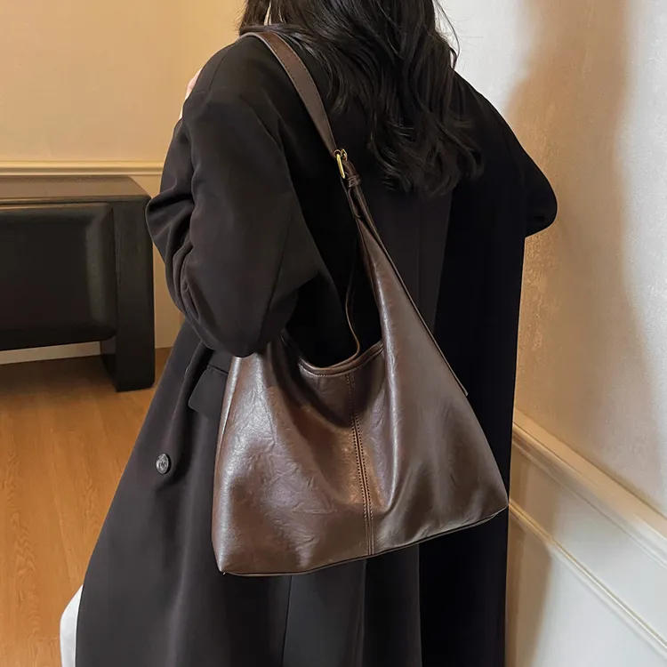 超推荐软皮大包！ 2025新款韩国时尚单肩斜挎包上班通勤子母托特包