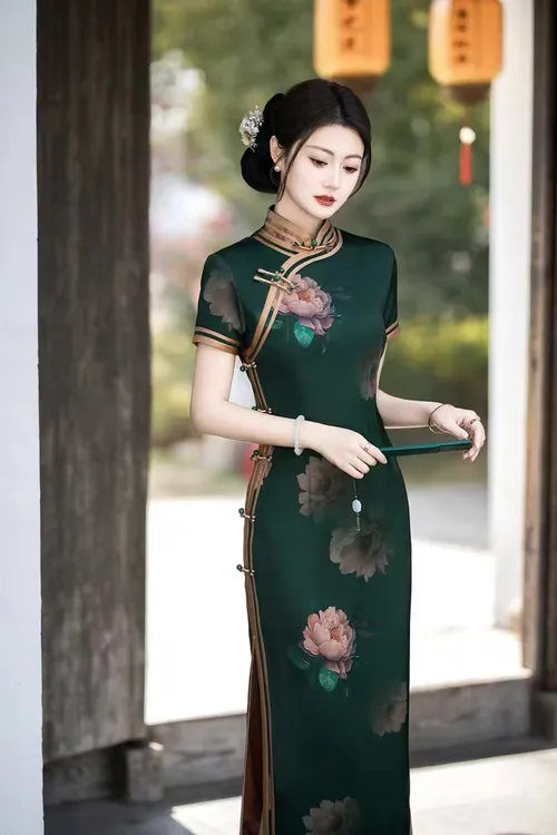 【国色天香2】2025中国风优雅夏季气质修身显瘦网红国风旗袍A29
