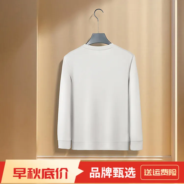 2025新款爆款男士秋季秋冬毛衣轻奢男装纯色宽松百搭长袖卫衣