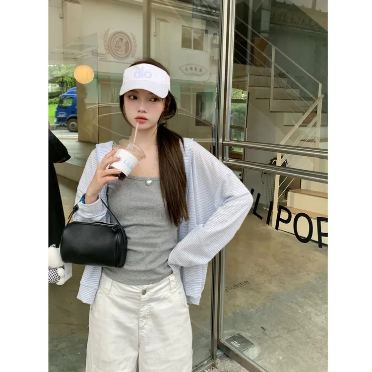 时尚百搭甜美外套夏天宽松休闲薄款外套F991