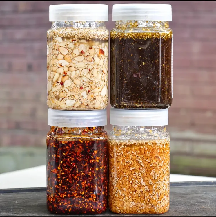 云南德宏早点佐料大蒜油辣子油花生油花椒油特产傣味调味料饵丝