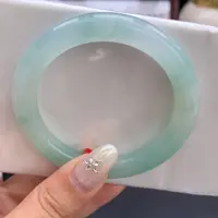 未镶嵌手镯翡翠茉莉青提圆条03号
