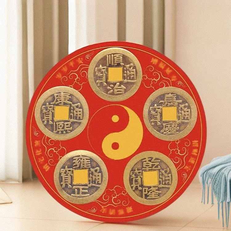 【老师推荐】五帝火龙牌贴八卦用家居饰品尺寸80*80mm