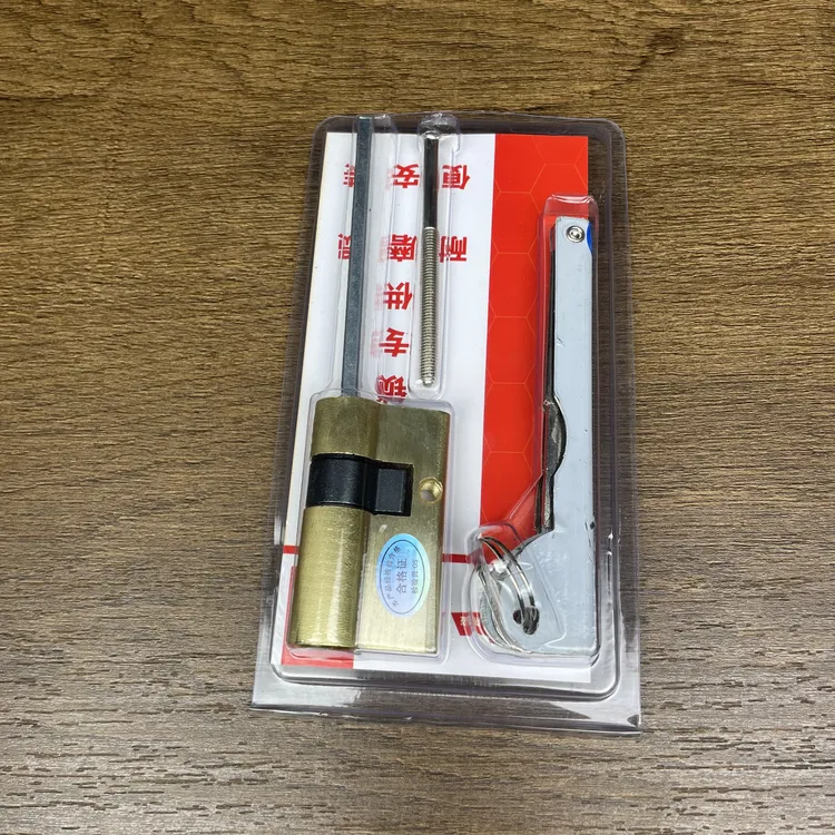 （好货特价）55全自动铁包铜锁芯 不绣钢柄钥匙 4*8扁杆 20个/盒