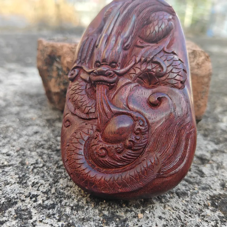 印度小叶紫檀龙牌