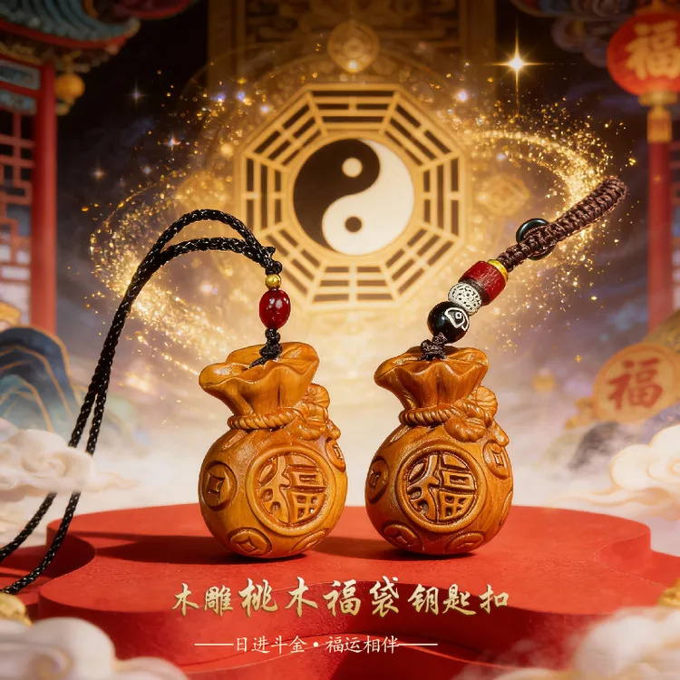 2026马年菩陀手作福袋纳䴭进宝生肖车载挂件驾车个人用品