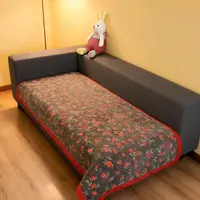 秋冬加绒 牛奶绒通用款加厚碎花沙发垫婴儿绒床垫