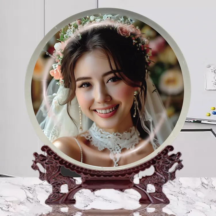 盘子定制图案照片定做纪念艺术陶瓷盘礼品画装饰摆盘活动礼品团购