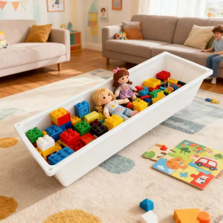 猪食槽收纳盒猪槽塑料长方形收纳神器羊槽饮水槽种植槽养殖器械