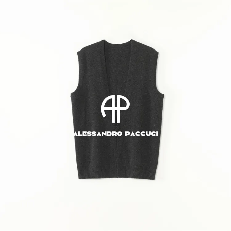 AP洛哥53268SK【太奶马甲】100羊绒V领柔软时尚休闲针织开衫马甲