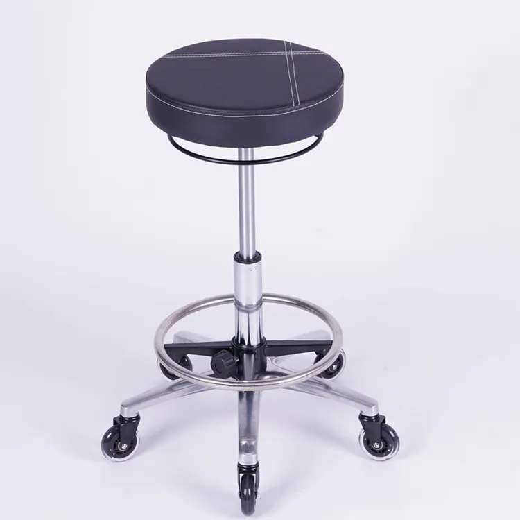 大工凳加高带脚踏360度升降防缠发轮大工凳发型师专用美发技师凳