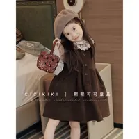 【熙熙可可】2025新款女童秋冬季百搭灯芯绒韩系棉连衣裙 BXQ2568