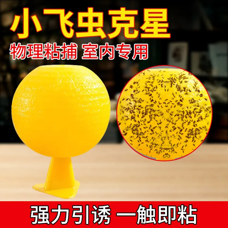 果蝇诱捕器小飞虫灭杀神器室内去除蚊虫克星厨房蠓虫粘虫球诱苍蝇